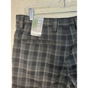 IZOD X-treme Function XFG Cool FX UPF 50 Black Plaid Golf Shorts Mens 34 NWT